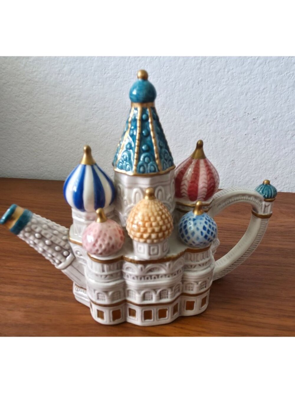 Vintage Gift Gallery Fitz & Floyd St. Basil's Cathedral Teapot Special-Teas 2002 - Picture 2 of 9